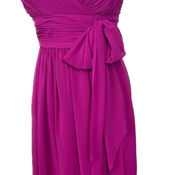 Lauren Ralph Lauren Halter Bow Dress in berry - Size: 4 - Picture 9 of 15